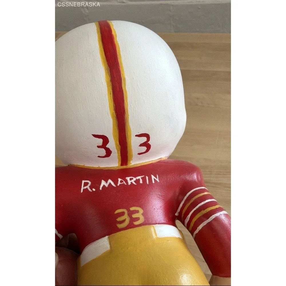 Vintage‎ Atlantic Mold plaster starry-eyed smiling football boy -hand painted